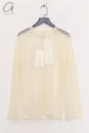 SWAYING 25 Early Spring Organza Long Sleeve Top/Skirt SW-SW25PS1T04-BAI Top SW25PS1T04 SW25PS3B05